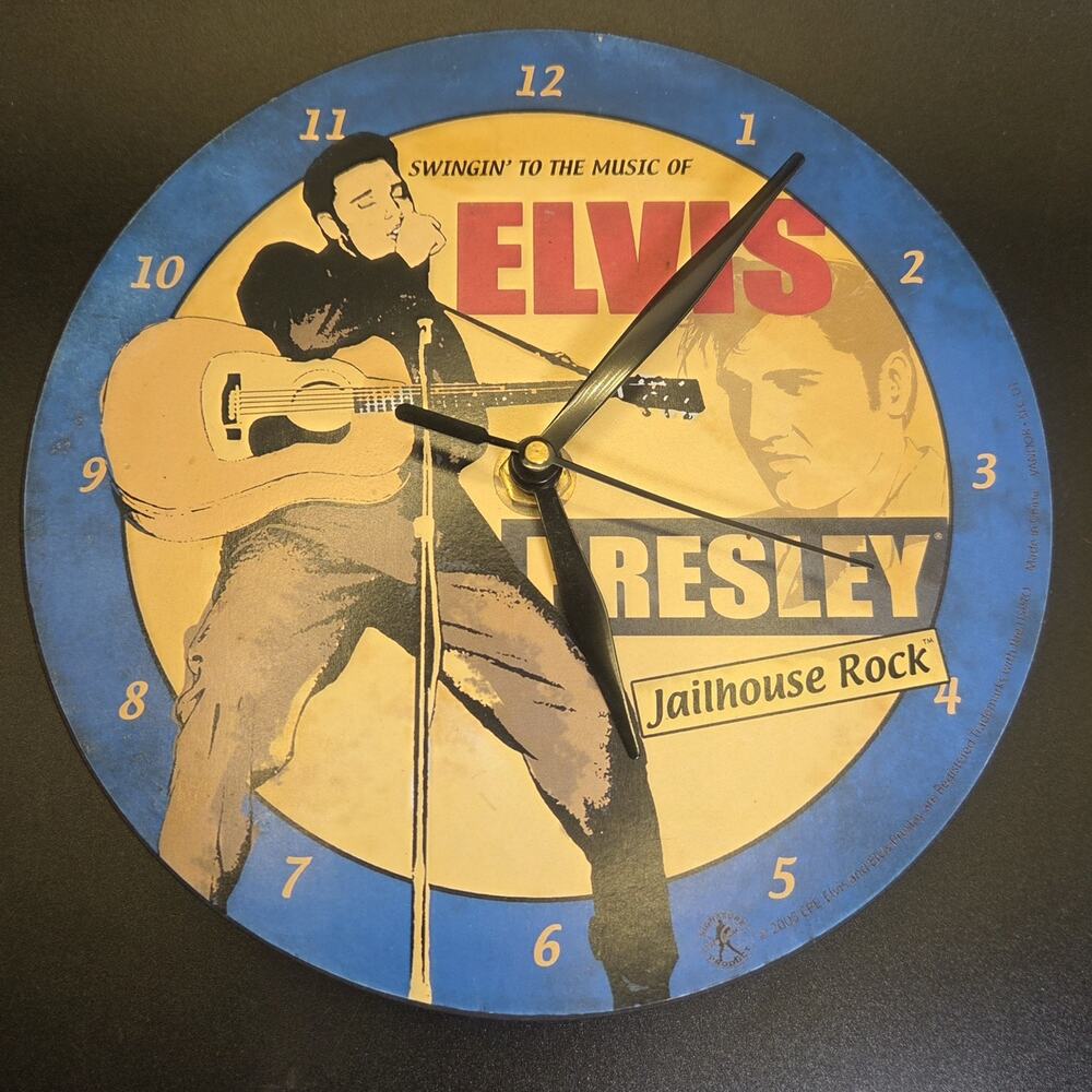 Elvis Presley Jailhouse Rock Wall Clock - Rock & Pop Music Decor